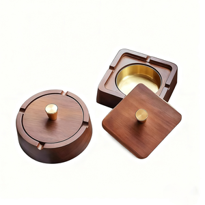 <span class=keywords><strong>Cendrier</strong></span> en bois personnalisé, <span class=keywords><strong>cendrier</strong></span> détachable avec couvercle, facile à nettoyer, accessoires pour fumeurs pour la maison - Product Image 6