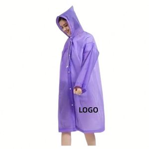 Factory Customize Logo Print Recycled Rain <b>Poncho</b> Reusable Pink Rain Coat Rain Jacket Waterproof <b>Poncho</b> Raincoat for Unisex - Product Image 1
