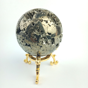 Wholesale High Quality Natural <b>Crystal</b> Quartz Rough <b>Ball</b> Iron Pyrite Cluster Spheres - Product Image 2