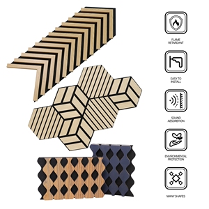 Panneau mural acoustique décoratif anti-<span class=keywords><strong>bruit</strong></span> personnalisé pour projets de murs intérieurs - Product Image 4
