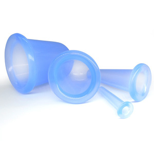 Kit de ventouses faciales en gel de silice de qualité médicale Classe 1 (4 pièces/ensemble) pour le traitement de la cellulite, du visage et des yeux, médecine chinoise - Product Image 1