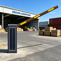 SHUNXIANG Barrera Solar Impermeable IP54 con Motor sin Escobillas de Aleación de Aluminio - Control Remoto Inalámbrico para Acceso a Estacionamientos