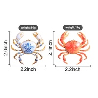 Épinglette en émail style porcelaine bleue et blanche en forme de crabe pour sac, chapeau, vêtement et ornement de style personnel