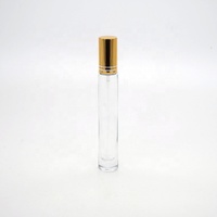 Flacon de parfum d'huile essentielle rechargeable 10ml Cylindre de pulvérisation Base en verre Col à vis Faible quantité minimale de commande Stock Flacon de parfum