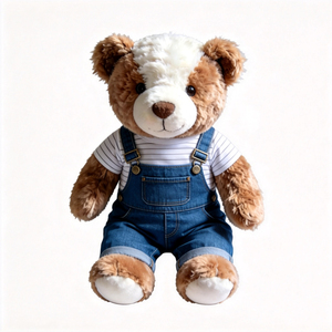 <span class=keywords><strong>Orsetto</strong></span> di peluche adorabile con pantaloni con bretelle, <span class=keywords><strong>orsetto</strong></span> personalizzato, <span class=keywords><strong>orsetto</strong></span> di peluche all'ingrosso - Product Image 2