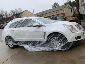 Penutup Mobil Plastik Universal Elastis Transparan Tahan Air Anti Debu Pelindung Mobil Lengkap untuk SUV Produk Plastik - Product Image 4