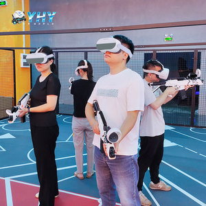 YHY 9D <span class=keywords><strong>VR</strong></span> Space, Máquina de Juego Multijugador de Realidad Virtual <span class=keywords><strong>para</strong></span> <span class=keywords><strong>4</strong></span> a 6 Jugadores, Metaverso, Movimiento Libre - Product Image 3