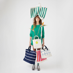 กระเป๋าสะพายไหล่กระเป๋าผ้าใบแคนวาสใบใหญ่พร้อมกระเป๋าด้านนอกเป็นมิตรกับสิ่งแวดล้อม - Product Image 6