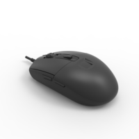 Souris optique biométrique à empreintes digitales M-180F à prix abordable, design ergonomique USB, étanche, noire, 6 boutons,