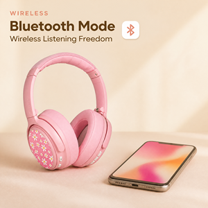 BuddyPhones Casque Bluetooth sans fil pour enfants, casque stéréo à suppression active du bruit, sans BPA, pour les voyages et les jeux - Product Image 1