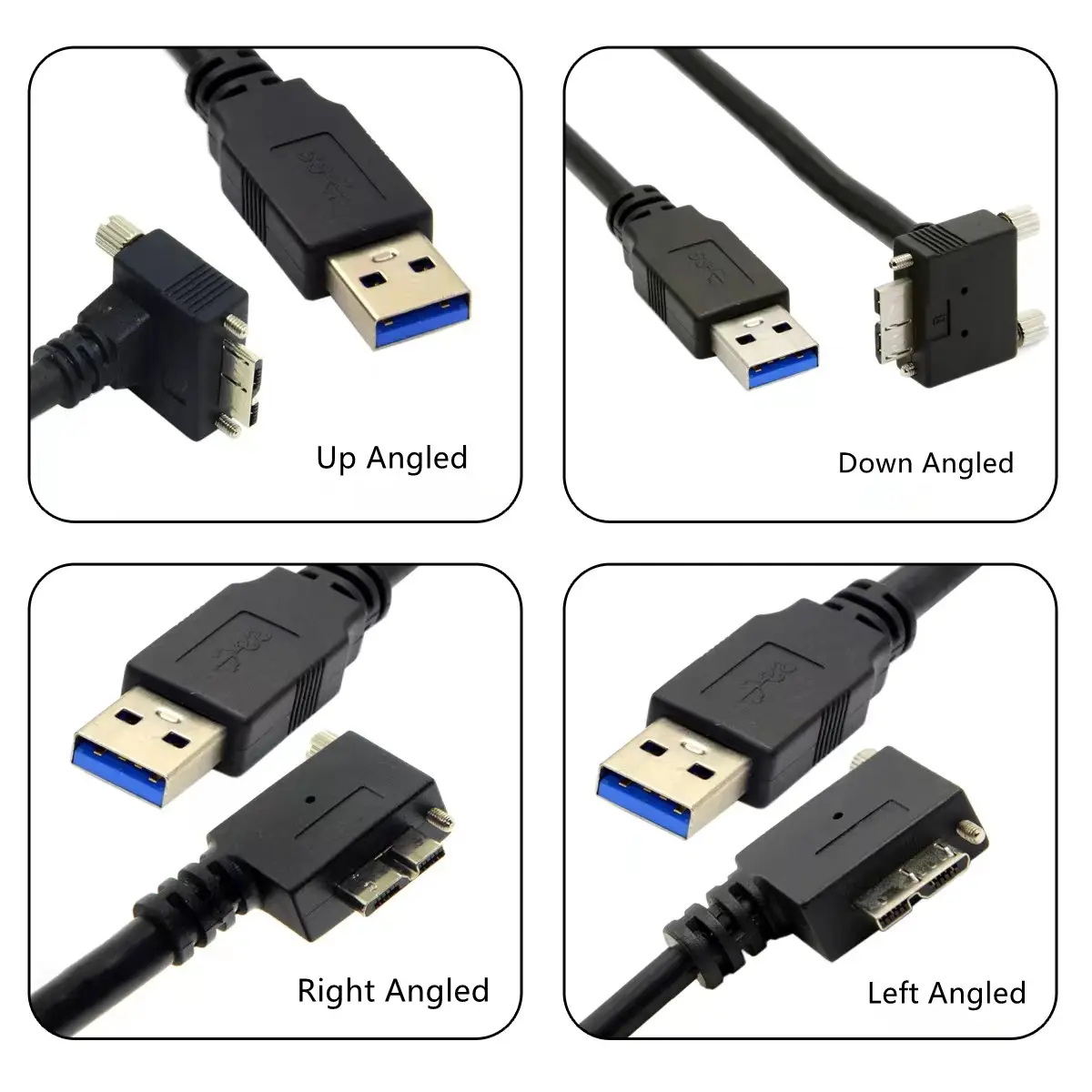 Industrial Used USB3 Cable For Machine Vision System Industrial Camera Link Digital Camera Data Cable Micro USB Screw Mount