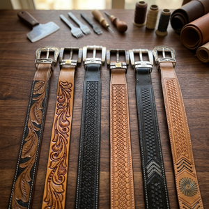 BS INTERNATIONAL NA82 Custom Logo Printed Handmade Genuine Leather Adult Wedding Belt OEM Service From Uttar Pradesh - Product Image 1