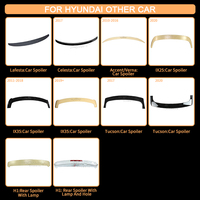 Haosheng — accessoires de voiture en Fiber de carbone ABS, becquet d'aile arrière, décoration artisanale de bonne qualité, pour Hyundai Elantra 2020