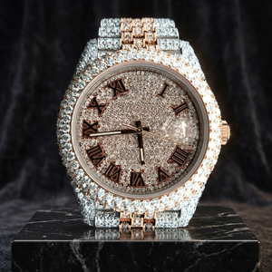 Montre de luxe automatique en verre Moissanite VVS couleur D, étanche 10 bars, boîtier en acier inoxydable, bracelet sportif ETA pour hommes et femmes - Product Image 3