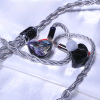 HAKUGEI Graphene litz tunggal kristal perak murni 4.4 Pentaconn 0.78 mmcx qdc jH Fitear