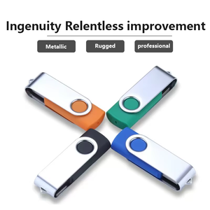 Mini mát tiện ích xoay kim loại <span class=keywords><strong>USB</strong></span> <span class=keywords><strong>Memory</strong></span> Stick Thumb Flash Drive 32GB 64GB Pendrive cho quà tặng của công ty Logo tùy chỉnh - Product Image 6