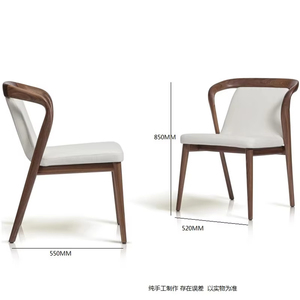 Sedia da pranzo in <span class=keywords><strong>legno</strong></span> massello <span class=keywords><strong>di</strong></span> lusso nordico, moderna e <span class=keywords><strong>di</strong></span> tendenza, la stessa sedia <span class=keywords><strong>di</strong></span> Little Red Book. - Product Image 6