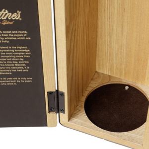 Champagne Gift Whiskey Custom Logo Luxury Recyclable Solid Wood Hard Maple Cuboid Shape Single Bottle Wine Cases <b>Box</b> - Product Image 6