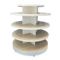 Table de présentation haut de gamme pour magasin de cosmétiques, en bois blanc mélaminé, 5 niveaux, pour produits de beauté et soins de la peau de marque de luxe