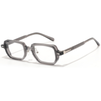 Nouvelle Arrivée - Lunettes Optiques Carrées Rétro Unisexe en Acétate, Monture Épaisse Noire Écaille de Tortue, Tendance