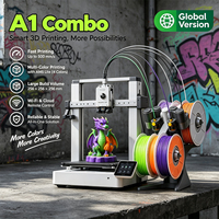 Imprimante 3D Bambo A1/A1C, débloquée pour l'UE/le Royaume-Uni, directement de l'usine, système intelligent, prise en charge de l'application et du contrôle par ordinateur