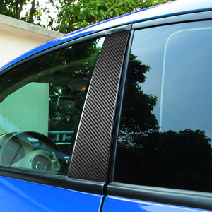 Autocollants décoratifs de fenêtre de pilier B de voiture en fibre de carbone <span class=keywords><strong>ES</strong></span> Décoration d'accessoires extérieurs pour <span class=keywords><strong>Fiat</strong></span> <span class=keywords><strong>500</strong></span> 2012-2023 Pré Restyling - Product Image 4