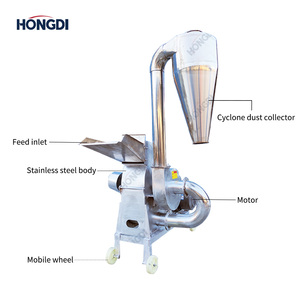 เครื่องบดข้าวโพดแบบค้อนยี่ห้อ HONGDI รุ่นใหม่ ผลิตจากสแตนเลส 304 กำลังการผลิต 500 กก./ชม. ใช้เครื่องยนต์ไฟฟ้า/ดีเซล 10-80 แรงม้า - Product Image 3