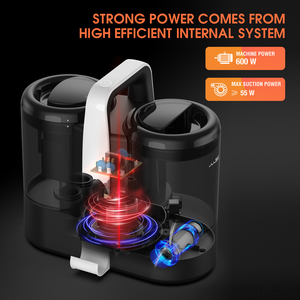 <span class=keywords><strong>Aspirateur</strong></span> électrique multifonctionnel filaire tout-en-un pour tissus, canapés, tapis, rideaux et matelas - Product Image 2