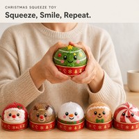 Jouet anti-stress souple en PU, modèle Bao Bun, unisexe, pour le soulagement du stress et la décompression, produit transfrontalier très vendu, idéal pour les cadeaux de Noël et la décoration festive