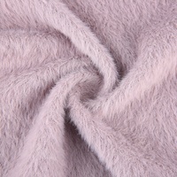 Großhandel Modische 100% Polyester Long Pile Kunst pelz Stoff Pelz Imitation Nerz Hacci Stricks toff für Kleidungs stücke