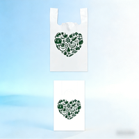 Sacs en plastique pour supermarchés avec logo personnalisé et couleurs au choix, impression en gravure, styles t-shirt et gilet, sacs d'emballage pour sacs à main