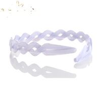 CANYUAN bandeau de cheveux en acétate, design torsadé, bandeau violet, accessoires pour cheveux, vente en gros