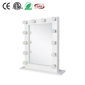 Miroir de maquillage Miroir de courtoisie à LED de style hollywoodien avec 12 ampoules LED à gradateur tactile pour coiffeuse de maquillage - Product Image 3