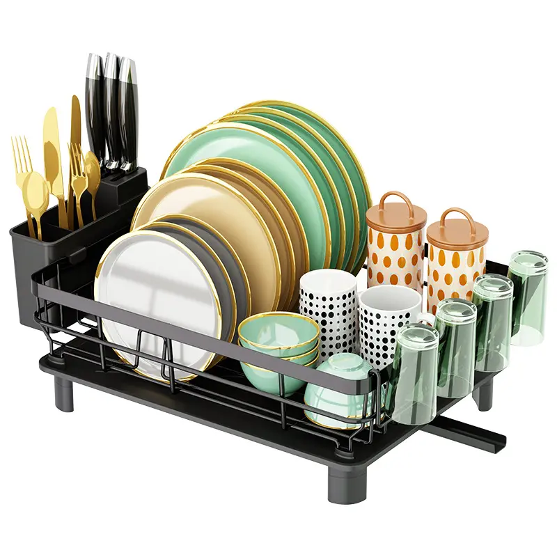 High Quality Dish Drying Rack Over Sink Kitchen Storage Rack Kitchen Countertop Dish and Bowl Organizer