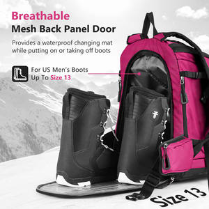 Échantillon gratuit de bottes de ski, sac à dos pour bottes de ski extra large, équipement de ski en plein air, sac de voyage, sac à dos pour casque de snowboard - Product Image 3
