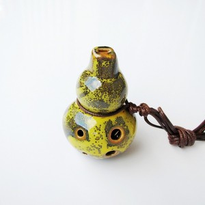 Flûte en céramique artisanale de haute qualité, type gourde, avec effet de four, instrument de musique en céramique, vente en gros - Product Image 4