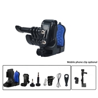 Support de fixation pour menton de casque de moto pour GoPro Hero Series pour caméra sportive DJI Osmo Action
