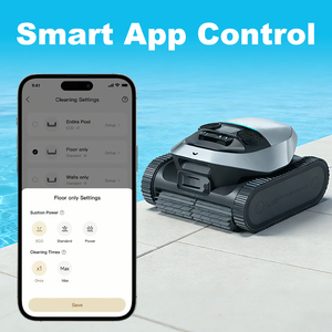 روبوت تنظيف حمامات ذكي جديد لعام 2026 مع خاصية تخطيط المسار الذكي، يعمل لاسلكيًا وتنظف تحت الماء تلقائيًا مع وظيفة تسلق الجدران - Product Image 5