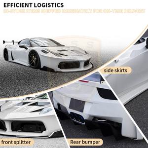 Lb Gt Stijl Glasvezel Bodykit Voor Ferrari 458 Voorbumper Montage Achterbumper Motorkap Motorkap Spatbordfakkels Widebody <span class=keywords><strong>Kit</strong></span> - Product Image 2
