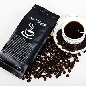 Magic Custom Empty Coffee Bags Custom Printed Logo Gusset Bag For Coffee Beans Packing Bag