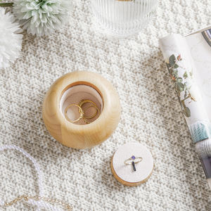 กล่องเก็บของไม้ MDF รูปทรงสี่เหลี่ยมผืนผ้า งานฝีมือสวยงาม ไม่ผ่านการตกแต่ง สำหรับของขวัญชิ้นเล็ก กล่องใส่แหวนไม้สุดหรู ขายส่ง - Product Image 1