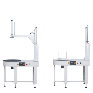 Wallepac Small Semi Automatic Turntable Type Top Plate Carton Box Packaging Standard <b>Stretch</b> Film Wrapping <b>Machines</b> Semi-Automat - Product Image 1