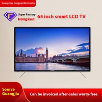 TV LED Android 4K Pintar 65 inci dengan WiFi dan Speaker 3D Terintegrasi untuk Penggunaan di Rumah & Hotel
