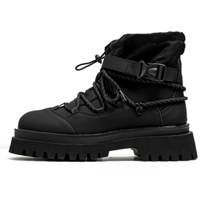 Bottes Martin à semelle épaisse pour hommes, chaussures de travail, chaussures de randonnée en plein air, bottes décontractées à la mode - Product Image 1