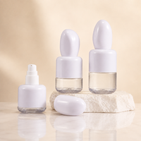 Emballage cosmétique personnalisé en PET, flacon de 50 ml, 100 ml, 120 ml, bouchon rond ovale, flacon pompe pour lotion et sérum pour soins de la peau, OEM ODM