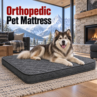 Matelas orthopédique pour chien avec mousse de soutien et housse facile à nettoyer pour les programmes de vente au détail d'articles pour animaux de compagnie en intérieur