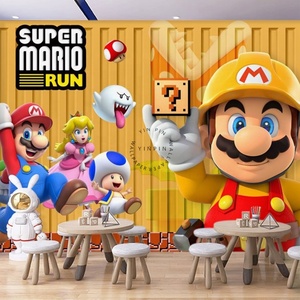 วอลเปเปอร์พื้นหลังห้องเกมซูเปอร์มาริโอตกแต่งบ้านหรูหรา - Product Image 1