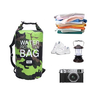 420D PVC Polyester Tissu Léger Swim Drifting Bag Single Shoulder Outdoor Sports Storage Bag Camouflage Waterproof Bag - Product Image 5