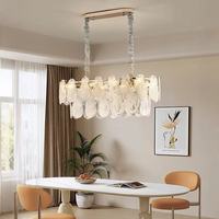 Lustre de salle à manger de luxe, luminaire suspendu au design moderne, lustres en cristal