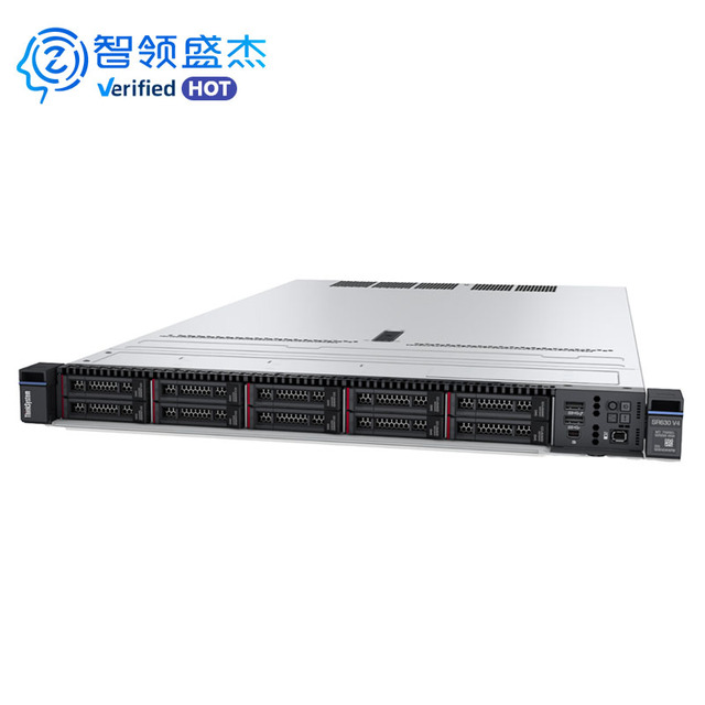 ThinkSystem SR630 V4 Server Intel Xeon 6 Liquid Cooling Neptune 33% Power Saving 1U Rack with 32 TruDDR5 RDIMMs & 12 Hard Drives